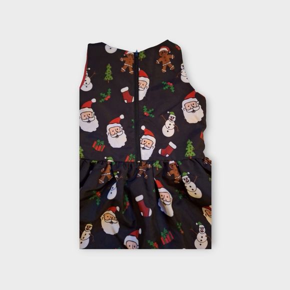 Girls Christmas Dress XL (10/12) Santa  Gingerbread Man Snowman Holly - Picture 4 of 7